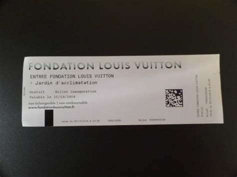 Louis Vuitton paris tickets